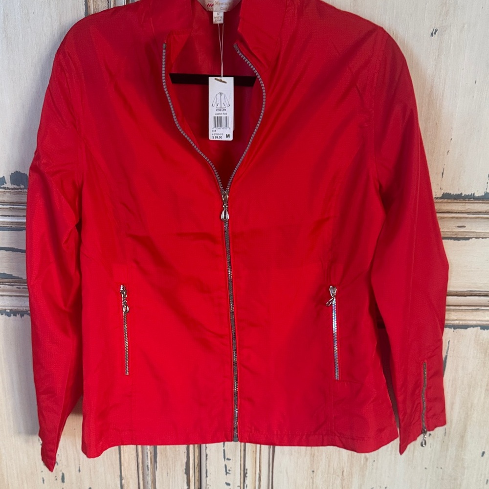 Monterey Clib red jacket medium NWT